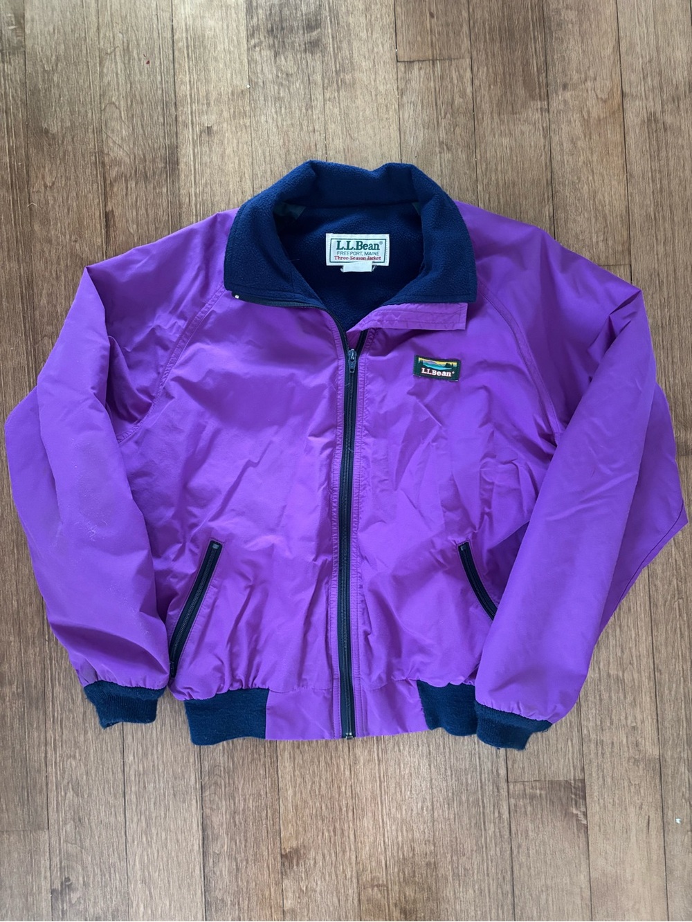 L.L.Bean Purple Three Season Jacket